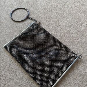Vintage Estee & Lilly Rhinestone Mesh Evening Bag Wristlet Clutch Y2K Party
